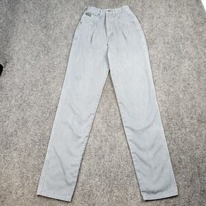 Vintage Wrangler Jeans Womens 5/6x36 Light Wash Pleated Front High Waist USA 90s